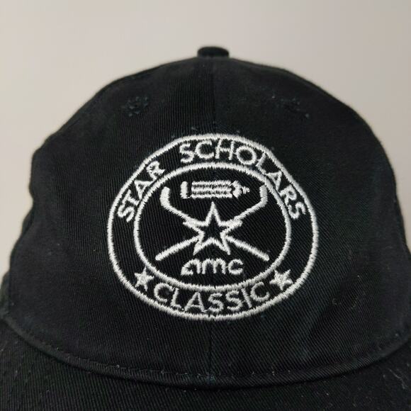AMC Star Scholars Classic Golf Slideback Hat Embroidered Logo Black - Picture 4 of 11
